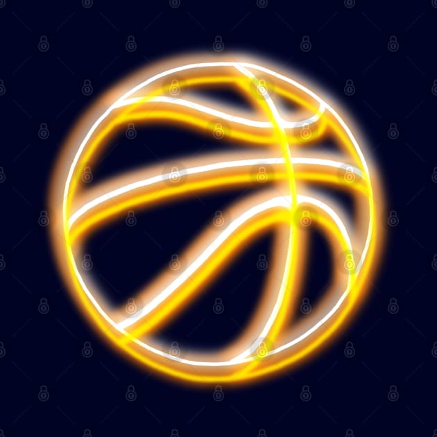 Neon Basketball by JadeGair