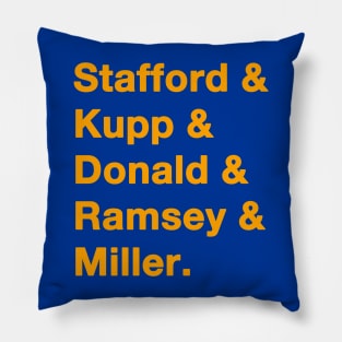 2021 LA Rams Gold Pillow