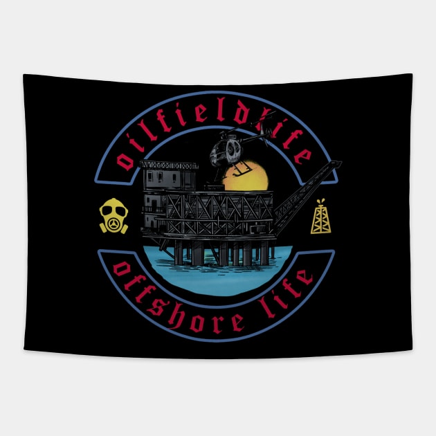 Offshore Oilfield Tapestry by damnoverload