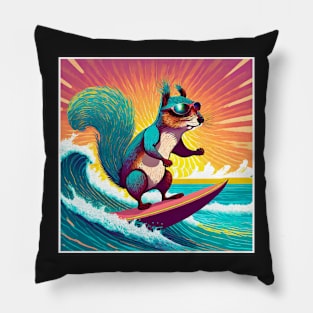 Surfing Chipmunk. Pillow