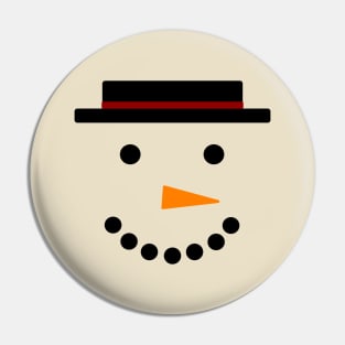 Snowman Face Pin