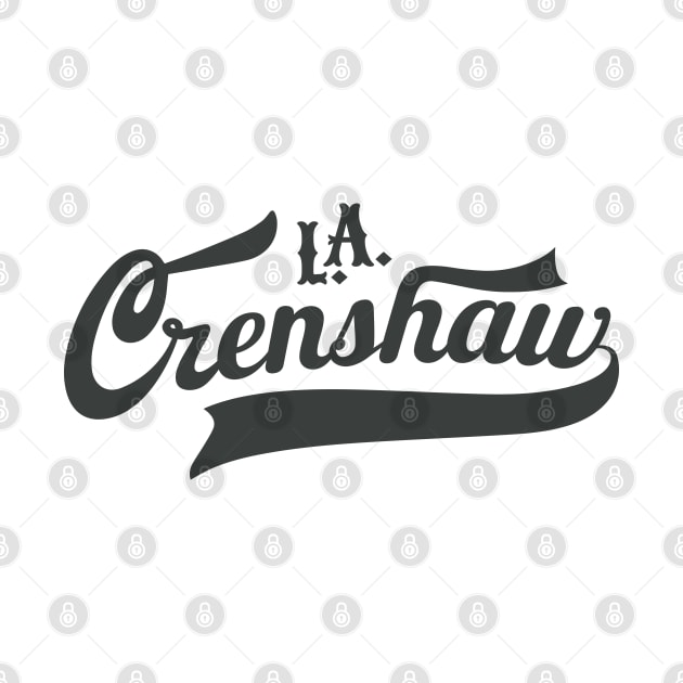 Los Angeles Crenshaw classic - Crenshaw LA - L.A. Crenshaw Logo by Boogosh