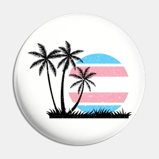 Sunset Trans Pride Pin