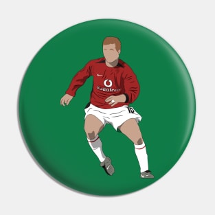 Paul Scholes United 00s Nostalgia Pin