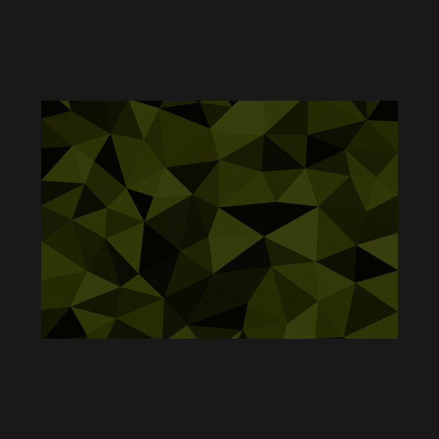 Dark army green black geometric mesh pattern cool geometry shapes by PLdesign