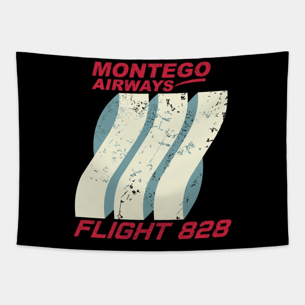 MONTEGO AIRWAYS FLIGHT 828 Tapestry by KARMADESIGNER T-SHIRT SHOP