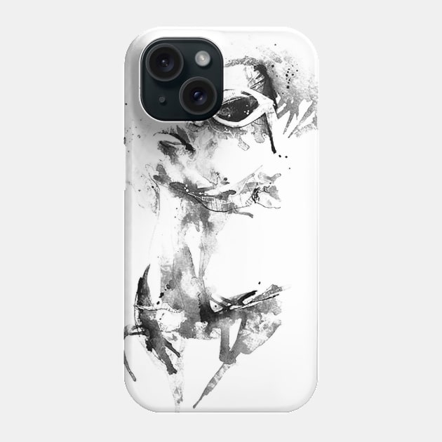 Woman Glass Phone Case by hitext