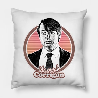 Mark Corrigan // Retro Style Fan Design Pillow