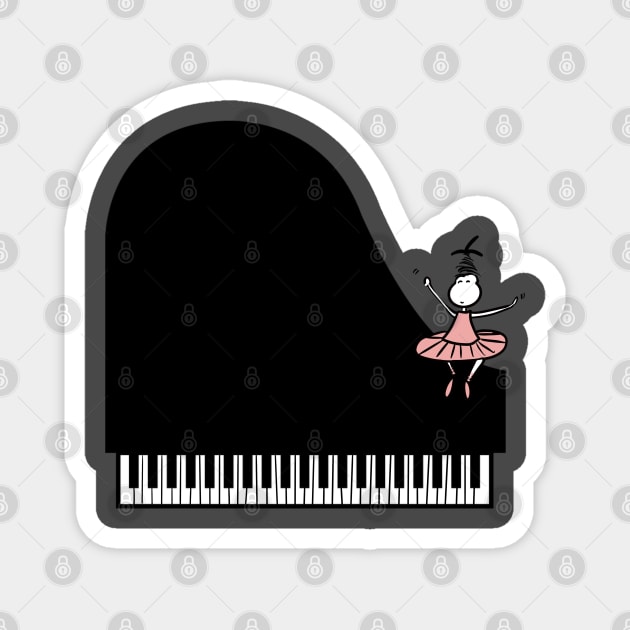 Dancing piano Magnet by Guastevi