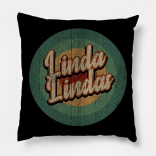 Circle Retro Vintage Linda Lindas Pillow
