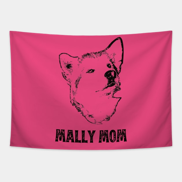 Mally Mom - Malamute Mom Tapestry by DoggyStyles