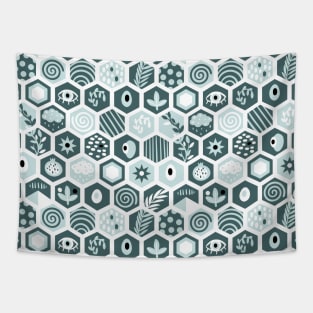 Mint abstract Tapestry