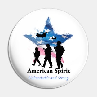 American Spirit Unbreakable and Strong Pin