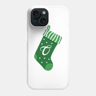 Christmas Stocking with the Letter O Phone Case