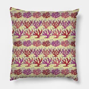 Beautiful Coral Seamless Pattern Pillow