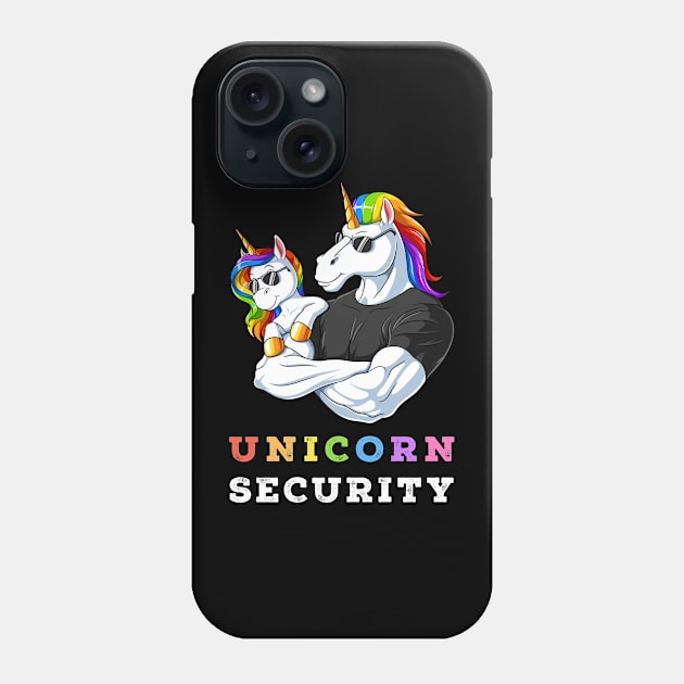 Unicorn Security Halloween Brother of the Birthday Girl Phone Case by wingsofrage