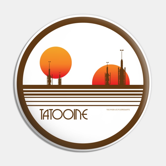 Tatooine Roundel Pin by FloresArts