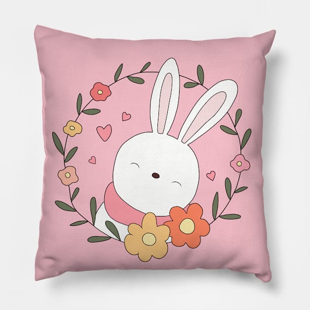 Little Bunny Pillow by valentinahramov