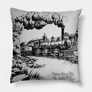 Classic Steam Locomotive Pillow