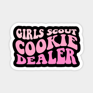 Girls Cookie Dealer Scout groovy Cookie scouting lover Women Magnet