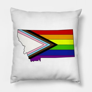 progress pride flag -Montana Pillow
