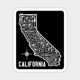 California Map Magnet