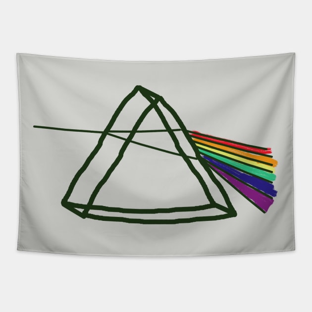 Prism hand drawn Tapestry by neteor