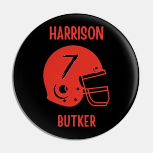 Harrison Butker Kansas City Butt Kicker  Helmet Red Pin