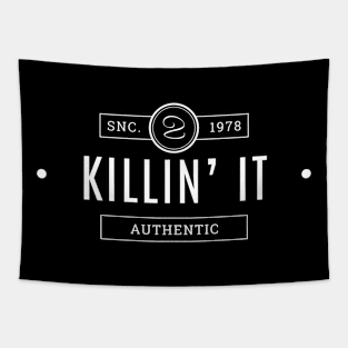 Killin'it Script Lettering Concept Tapestry