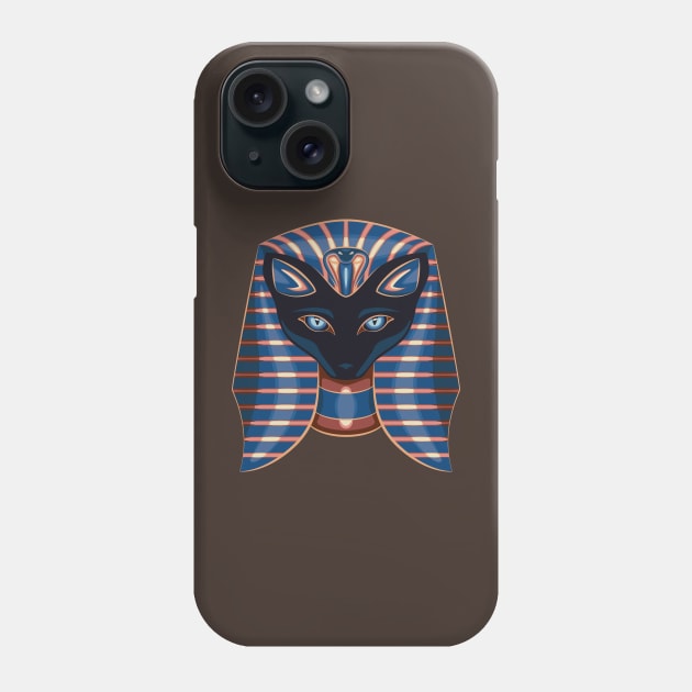 Pharaonic Felidae Phone Case by Kat C.