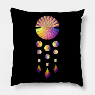 Dream Catcher | Sunset Blue Red Yellow Black Pillow