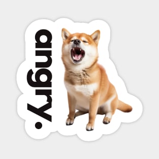 Angry Shiba Inu Light Magnet