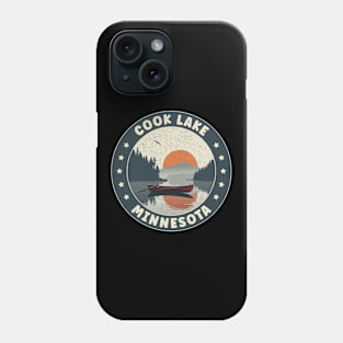 Cook Lake Minnesota Sunset Phone Case