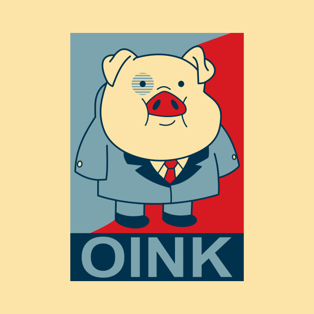 Waddles Oink- "Hope" Poster Parody by Ed's Craftworks