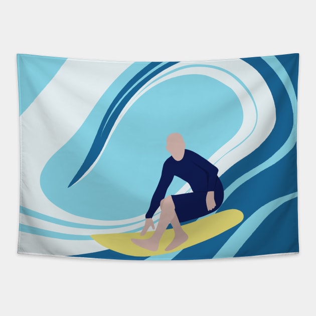 Surfer Tapestry by valentinahramov