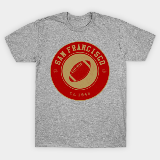 Discover San Francisco football vintage logo red - San Francisco 49ers - T-Shirt