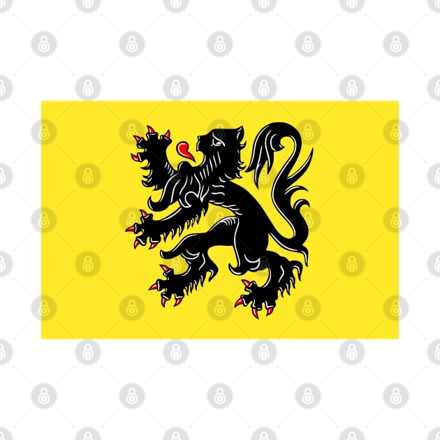 Flag of Flanders (the Flemish Community and the Flemish Region) (Belgium) by Ziggy's