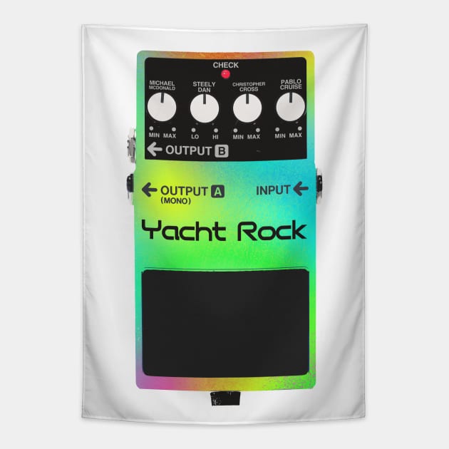 Yacht Rock Guitar Effects Pedal Tapestry by DankFutura