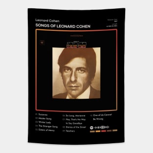 Leonard Cohen - Songs Of Leonard Cohen Tracklist Album Tapestry