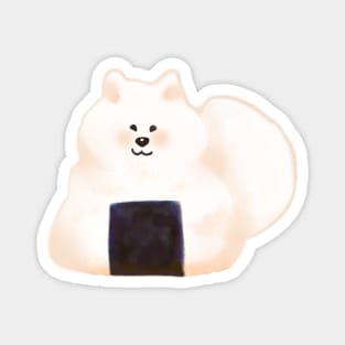 Rice Cake Samoyed Dog Magnet