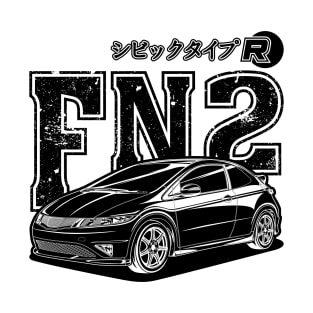 Civic Type R FN2 - Black Print T-Shirt