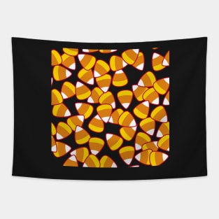 Another Candy Corn Tile (Black) Tapestry
