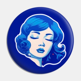 Blue Serenity: The Strength of 1950s Japan Pin