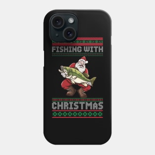 Fishing With Christmas Phone Case