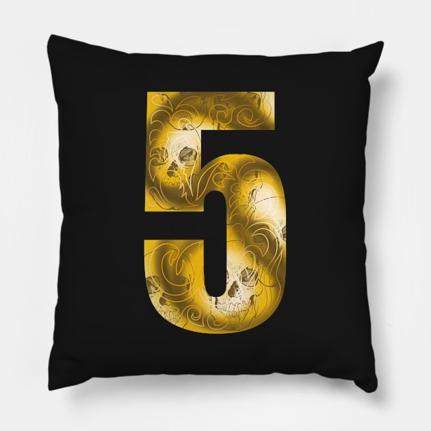 number five Pillow by sibosssr