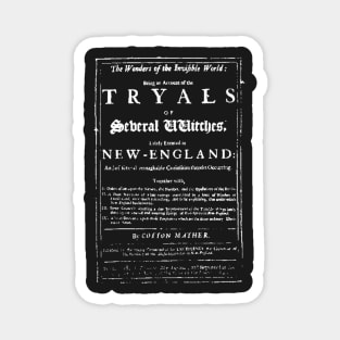 tryals salem witches white transparency Magnet