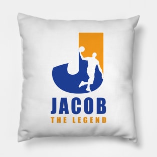 Jacob Custom Player Basketball Your Name The Legend Pillow