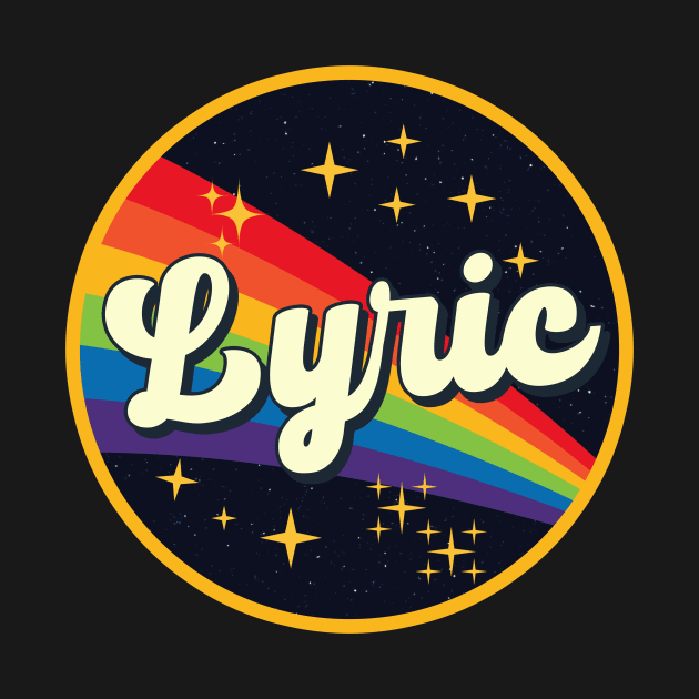 Lyric // Rainbow In Space Vintage Style by LMW Art