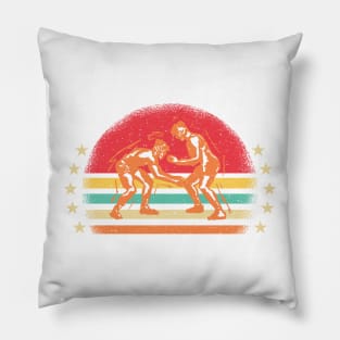 Vintage Wrestling Pillow