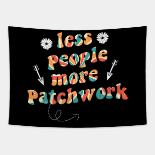 less people more patchwork Tapestry